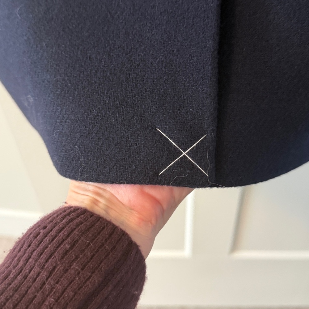 NWOT J. Crew Warwick Topcoat in Italian Stadium-Cloth Wool Blend | Navy | 0 - Picture 7 of 14